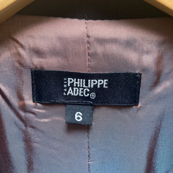 Philippe Adec Paris Wool Blend 2 Button Blazer - 6 - Picture 3 of 5